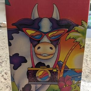 1988 Lisa Frank Photo Cow 3 Ring Binder